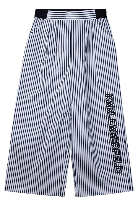 STRIPED PANTS W/EMBROIDERY WHITE/BLUE STRIPE 1
