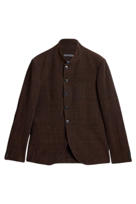 NECK DART HIGH COLLAR SOFT JACKET HAZELNUT 2