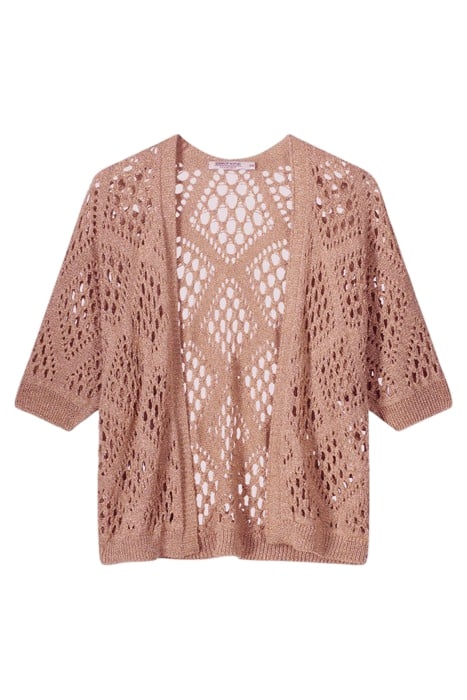 QUINTY: CARDIGAN VISCOSE LUREX KNIT CAVA 3