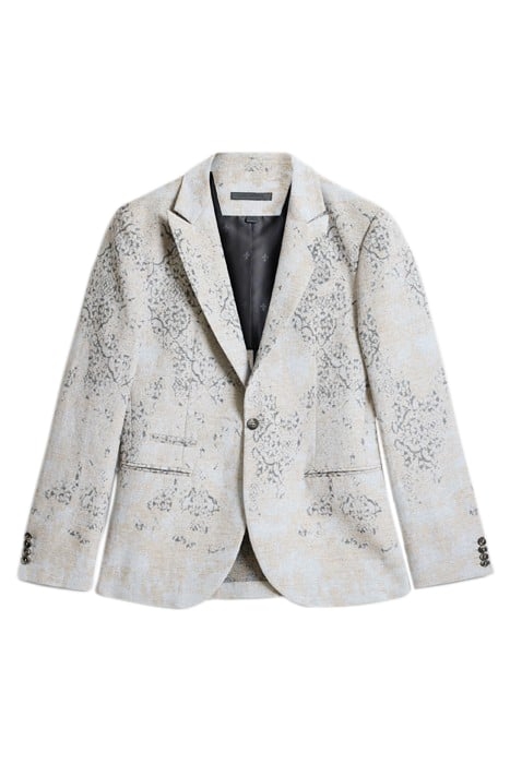 WIDE PEAK LAPEL ONE BUTTON FRONT CLOSURE PAVEMENT 2