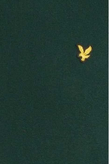 COTTON MERINO CREW NECK JUMPER DARK GREEN 5