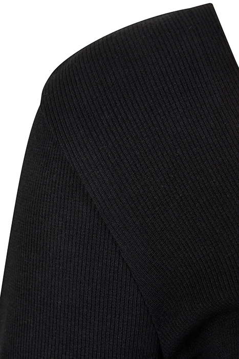 LADIES SHORT RIB CORSAGE LONGSLEEVE BLACK 8