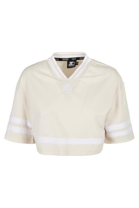 LADIES STARTER CROPPED MESH JERSEY PALEWHITE/WHITE 4