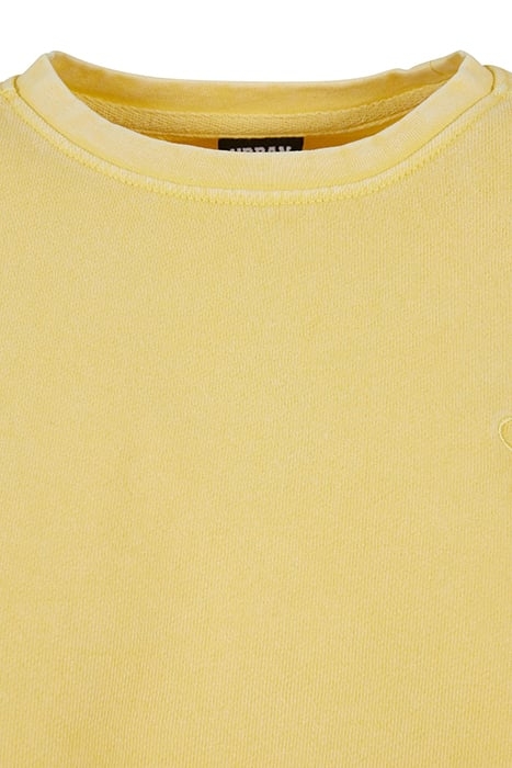 LADIES CROPPED FLOWER EMBROIDERY TERRY CREWNECK VINTAGESUN 8