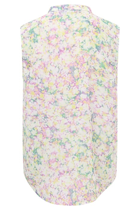 DONNA RUFFLE SLEEVELESS TOP SZ18 STRAWB SHAKE ML 2