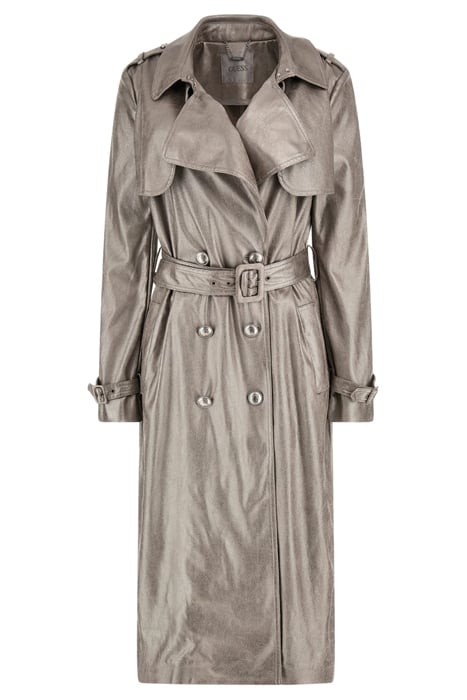 ADELE TRENCH GUNMETAL METALLIC 4