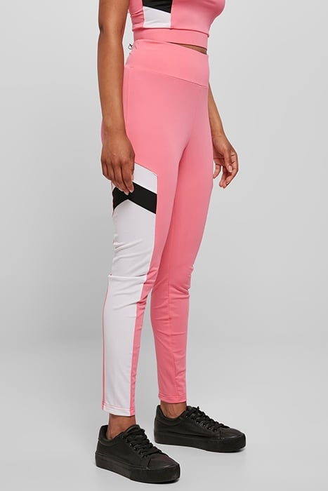 LADIES STARTER HIGHWAIST SPORTS LEGGINGS PNKGRPFRT/WHT/BLK 7