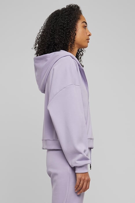 LADIES COZY SHORT ZIP HOODY DUSTYLILAC 7