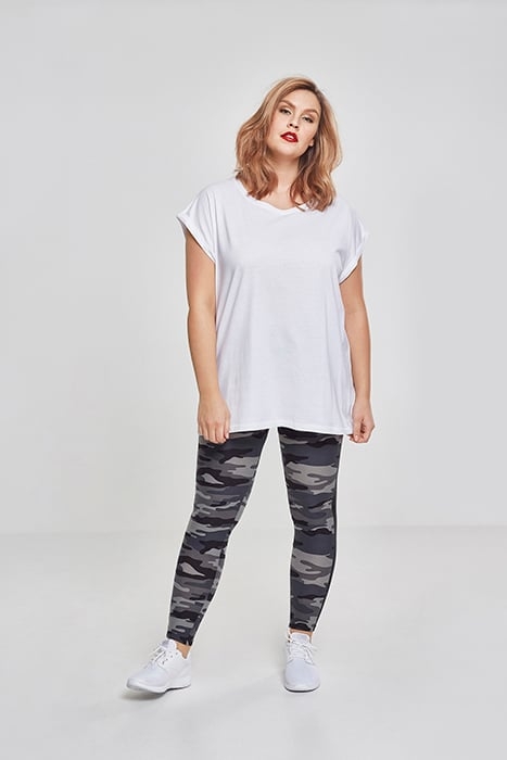 LADIES CAMO STRIPE LEGGINGS DARKCAMO/BLK 3