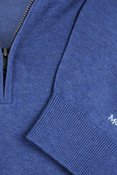 ZIP MOCK SWEATER ROYAL BLUE 7