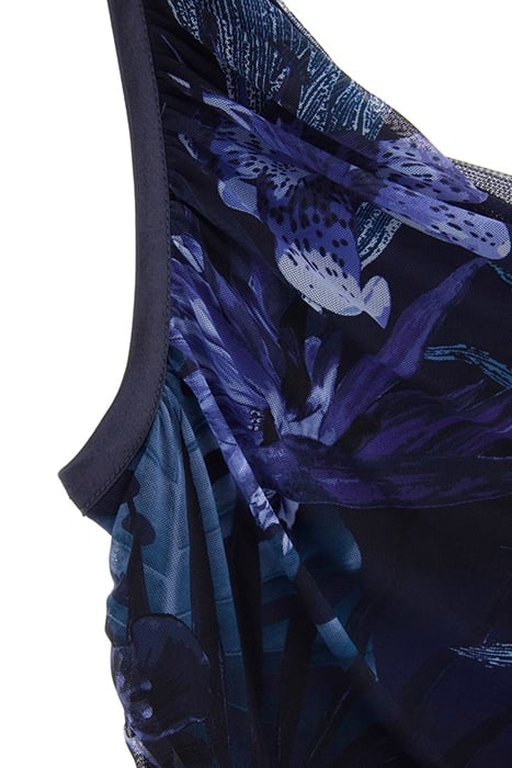 SL SHIRRED MESH DINA ETCHED TROPICAL PRIN 8