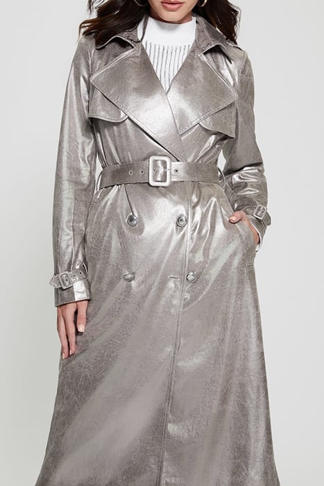 ADELE TRENCH GUNMETAL METALLIC 7
