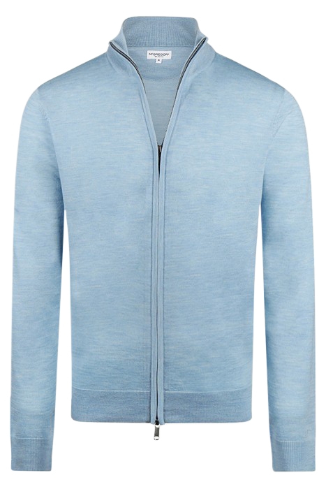 FINE MERINO ZIP THRU CARDIGAN LIGHT BLUE 4