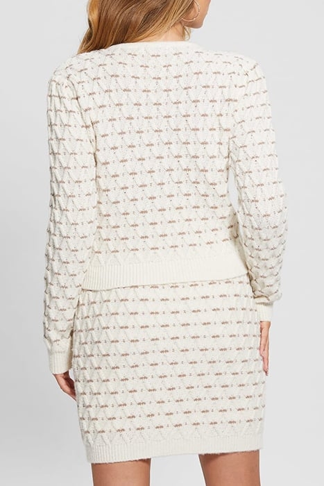 LS CROSS STITCH MIYA DOVE WHITE MULTI 2