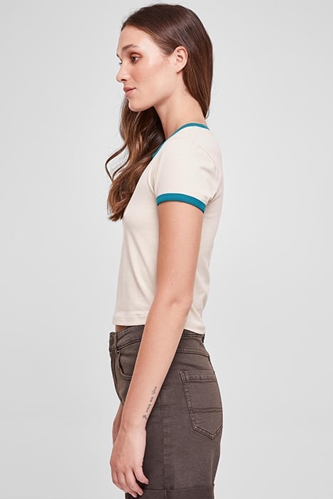 LADIES STRETCH JERSEY CROPPED TEE SOFTSEAGRASS/WATERGREEN 6