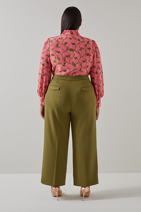 SONYA CREPE BUTTON-DOWN SHIRT PALE MINT 3