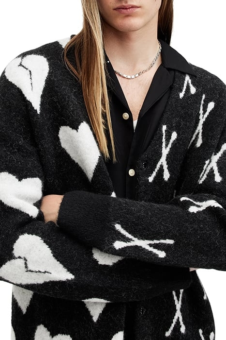 BONEBREAK CARDIGAN BLACK/CHALK WHITE 6