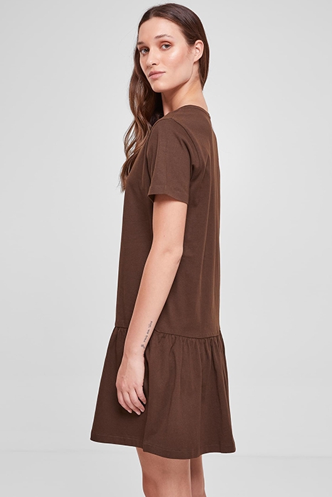 LADIES VALANCE TEE DRESS BROWN 6