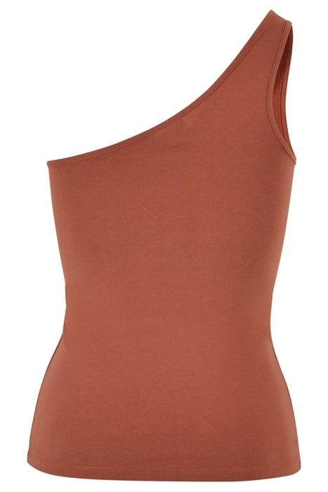 LADIES ASYMMETRIC TOP TERRACOTTA 5