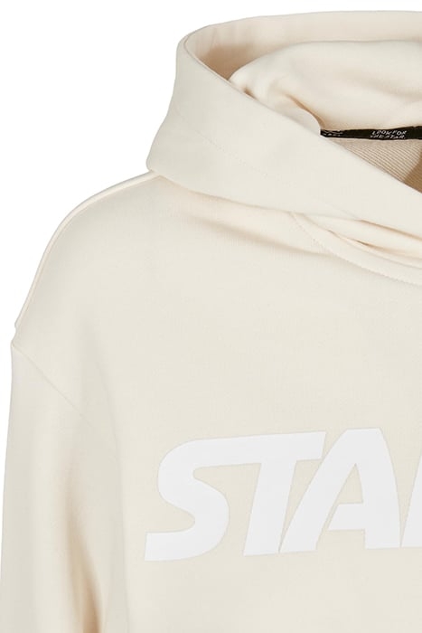 LADIES STARTER CROPPED HOODY PALEWHITE 8