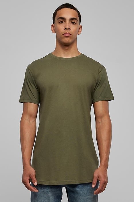 SHAPED LONG TEE OLIVE 1