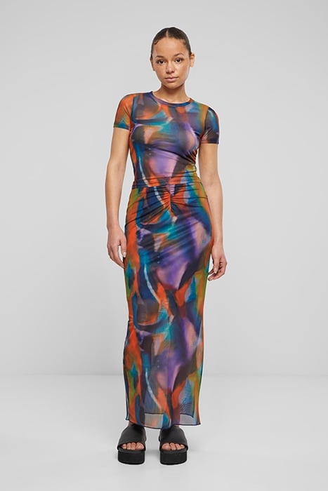 LADIES AOP MESH TUBE SKIRT MULTICOLORREFLECTION 3