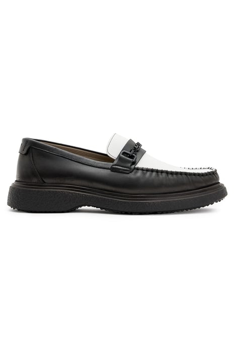 GIBBS CHAIN LOAFER BLACK/WHITE 1