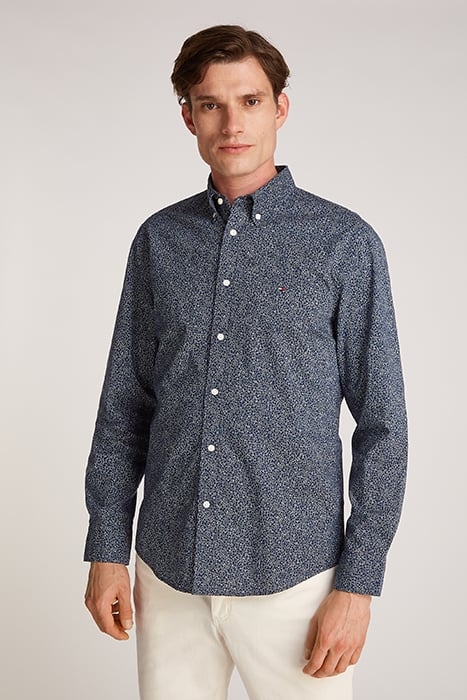 FLEX POPLIN FLORAL SHIRT REG FIT IVORY/NIGHT SKY 1