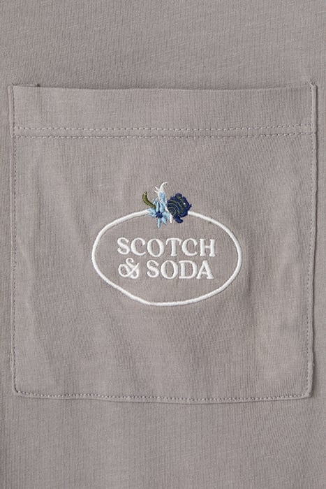 GARMENT DYED SS POCKET TEE ASPHALT 3