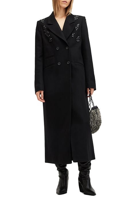 ELLEN EMBELLISH COAT BLACK 5