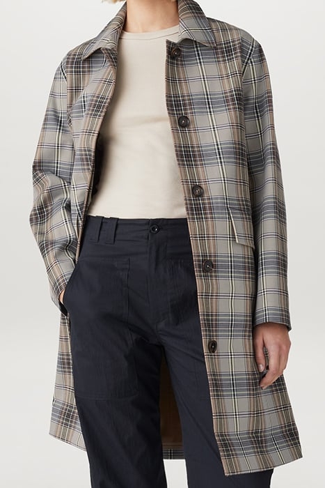 ELLWOOD COAT CLOUD GREY / ALOE 1