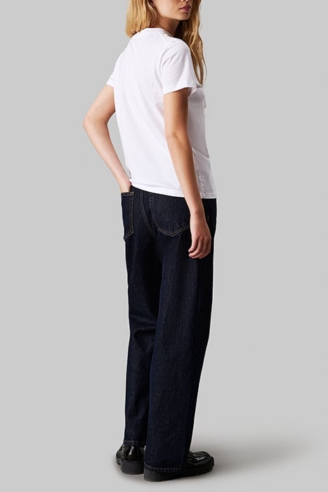 CALVIN KLEIN SS MONOLOGO REGULAR FIT CREWNECK T-SHIRT WHITE 2