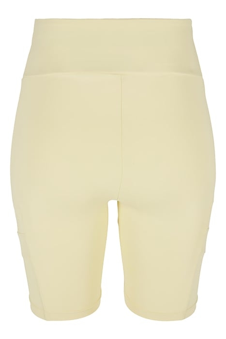 LADIES HIGH WAIST TECH MESH CYCLE SHORTS SOFTYELLOW 5