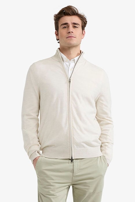 FINE MERINO ZIP THRU CARDIGAN KIT 1