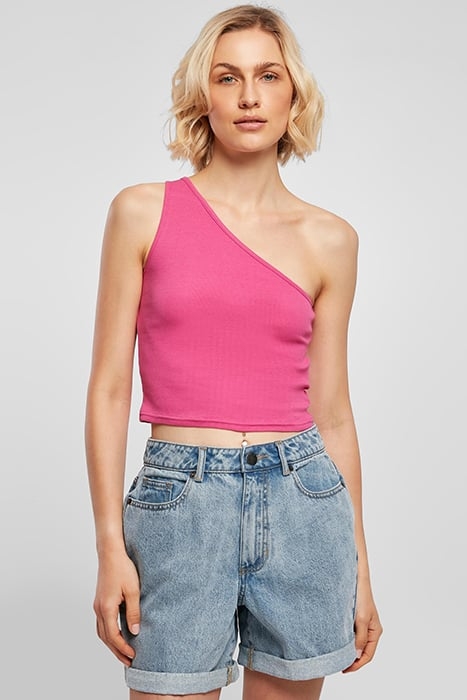 LADIES CROPPED ASYMMETRIC TOP BRIGHTVIOLET 1