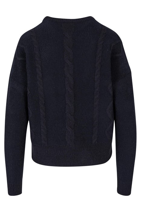 LADIES CABEL KNIT SWEATER BLACK 5