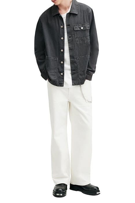 NEVIS CHORE JACKET WASHED BLACK 5