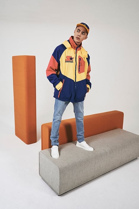 STARTER MULTICOLORED LOGO JACKET RED/BLUE/YELLOW 8