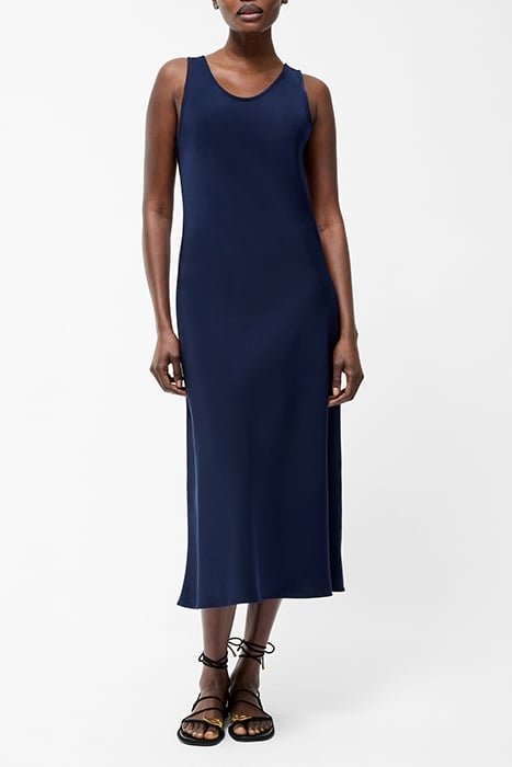 SCOOP SATIN SLIP DRESS SZ18 MIDNIGHT 1