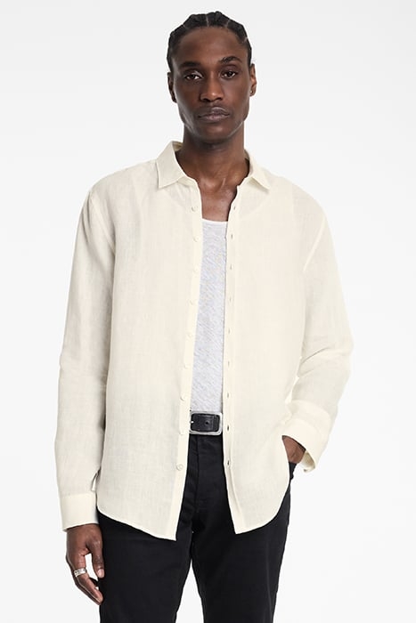 BUCKS MULTI BUTTON SLIM FIT SHIRT WHITE 1