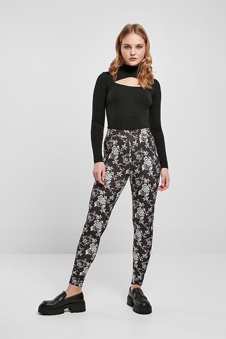 LADIES SOFT AOP LEGGINGS BLACKNEWPAISLEY 3