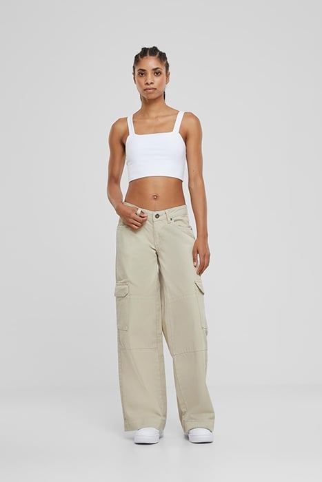 LADIES LOW WAIST CARGO DENIM OFFWHITE RAW 3