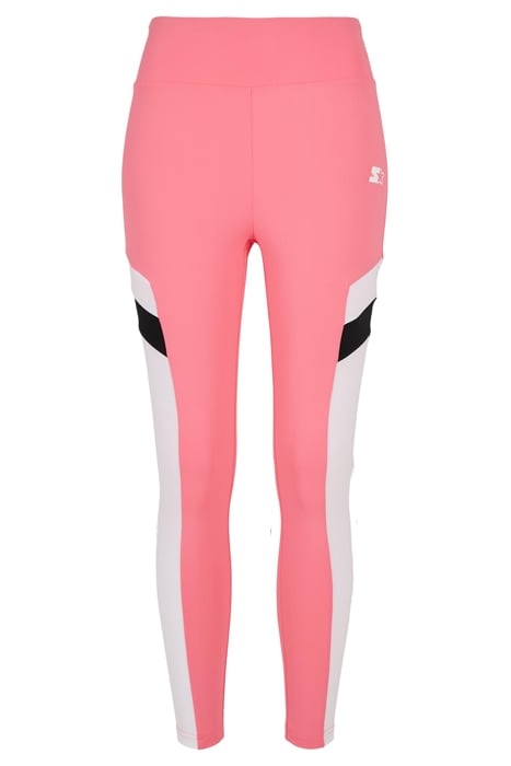 LADIES STARTER HIGHWAIST SPORTS LEGGINGS PNKGRPFRT/WHT/BLK 3