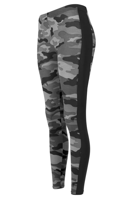 LADIES CAMO STRIPE LEGGINGS DARKCAMO/BLK 6
