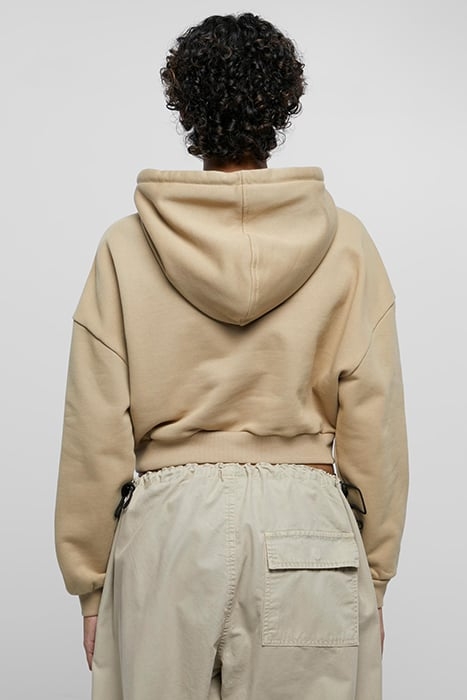 LADIES CROPPED HEAVY HOODY WARMSAND 2