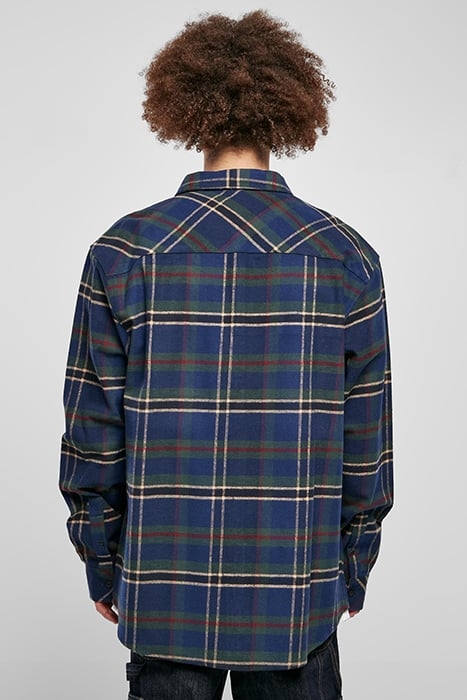 CHECKED MOUNTAIN SHIRT DARKBLUE/BOTTLEGREEN 2