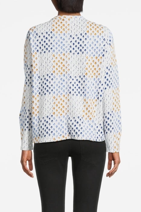 TIA HIE HEM JERSEY SHIRT GREY MULTI 2