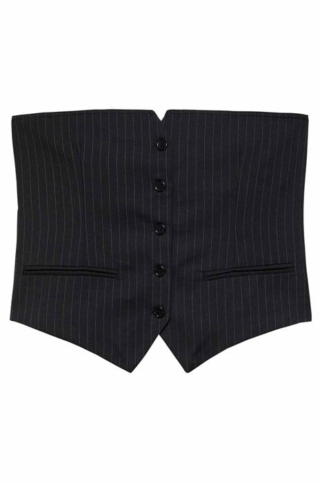 PINSTRIPE TOP BLACK 1