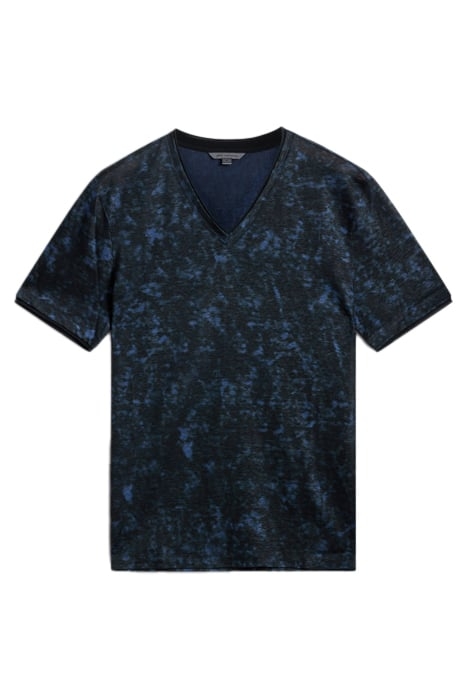 WOOSTER SLIM FIT SS LINENV-NECK MIDNIGHT 2