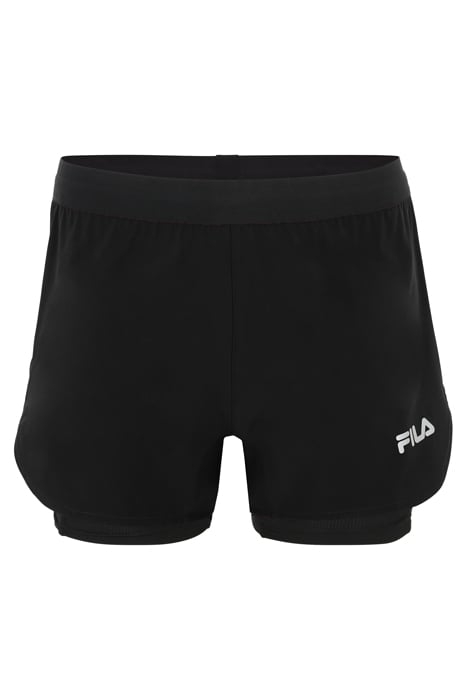 ROSATE RUNNING SHORTS WITH INNER TIGHTS BLACK 4